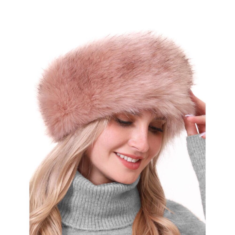 8941 Faux Fur Headband With Elastic For Women's Winter Earwarmer